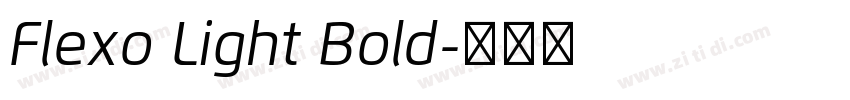 Flexo Light Bold字体转换